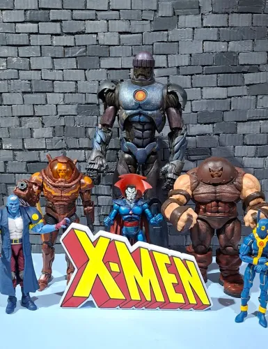 Marvel Legends Logo X-Men Colorido usado em coleção de Xmen ToyBiz e Marvel Legends