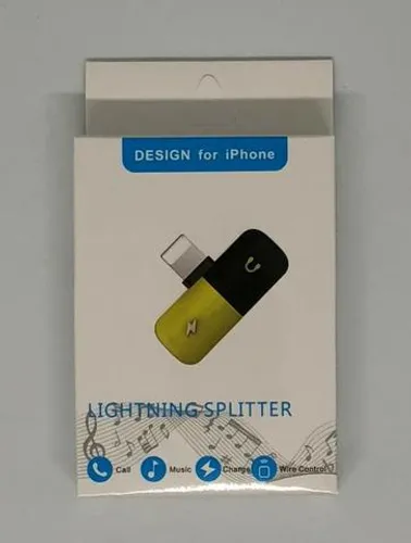 Adaptador Lightning Splitter Carregador Fone Iphone 7 8 X Novo na Caixa