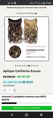 Aplique capilar bela belinda