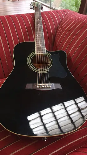 Violao Ibanez aço folk V72 ECE BK, som lindo... top