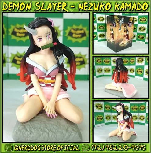 Action Figure Nezuko Kamado Oni - Kimetsu no Yaiba Demon Slayer Hashira - NerdDog Store