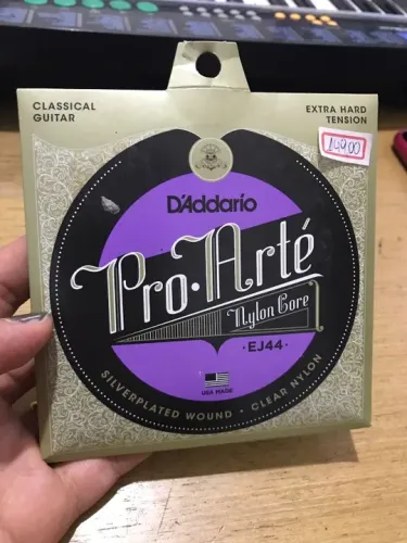 Encordoamento Daddario Pro Arte Violao Nylon Ej44 Tens X Pes