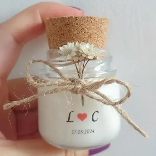Lembrancinha Personalizada velas aromáticas 