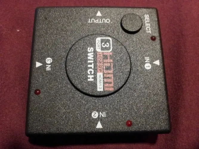 Adaptador Switch 3x1 Divisor 3 Portas Hdmi