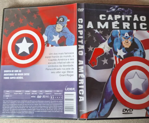 Dvd Capitão América Desenhos Desanimados