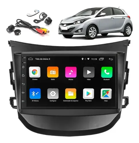 Multimídia Android Auto Carplay Mp5 Hyundai Hb20 2012 À 2018