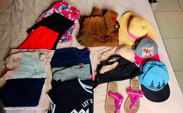Roupas meninas pacote fechado com 15 peças