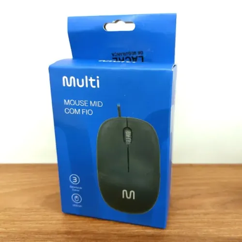 Mouse Com Fio Multilaser 1200 DPI MO255 | PRONTA ENTREGA