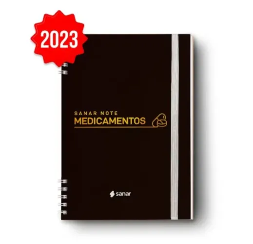 Sanar Note: Medicamentos - 1ª Edição Capa dura com espiral - 2023
