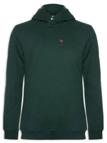 Blusa Moletom Manga Longa com Capuz Hering- Verde Escuro - Tamanho G