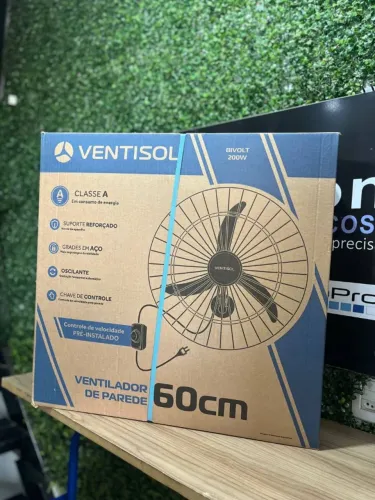 Ventilador de Parede 60CM 200W - VENTISOL - PRODUTO NOVO COM GARANTIA