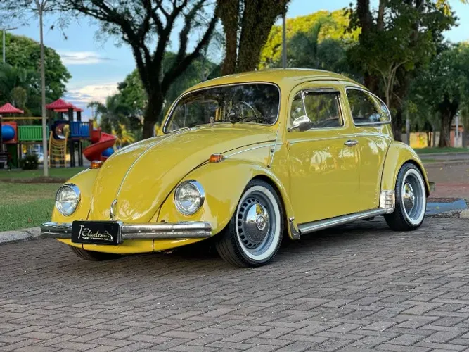 VW Fusca 1500 1973 - Amarelo Texas - Gasolina