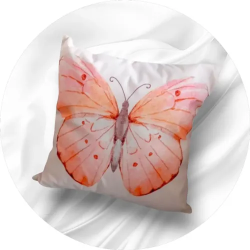 Charme e Cor na Sua Casa : Capa para Almofada Decorativa Borboleta