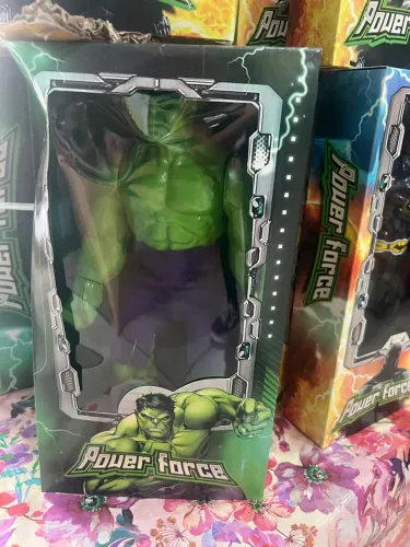 Boneco Hulk e Batmam Power Force