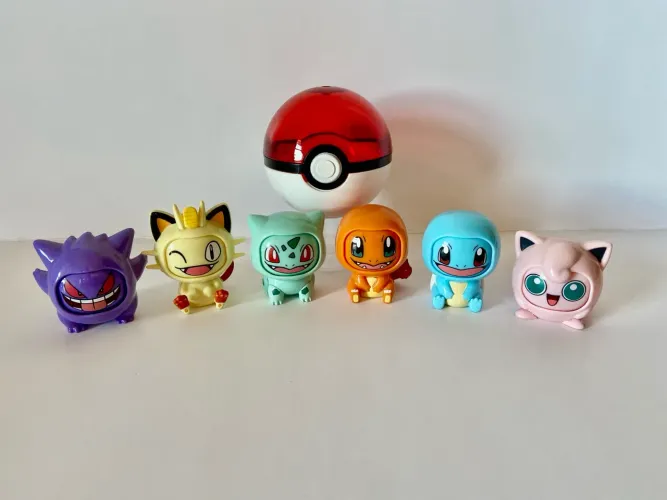 Pokémon muda rosto-6 Peças