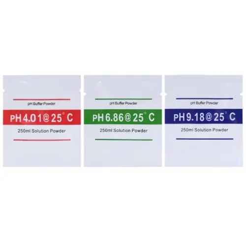 Kit 3 Sachês para Calibração de Medidor de PH 4.01 6.86 9.18