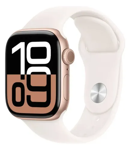 Apple Watch Series 10 S10 Novo Lacrado 42mm Dourado Gold - Aceitamos o seu na troca !