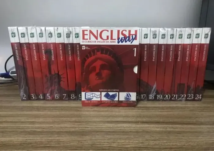 Curso de Inglês English Way Completo - 24 DVDs