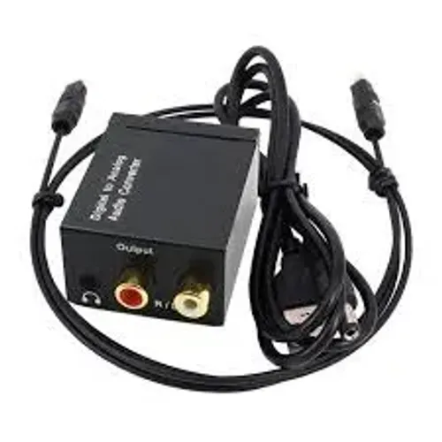 Conversor de Áudio Digital Analógico - Entrada Optico Coaxial Para Saída RCA