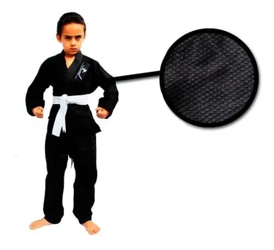 Kimono Infantil Trançado Leve Jiu Jitsu + Faixa