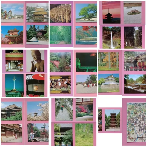 Cartões postais Kioto Japão - coleção com 34 peças 