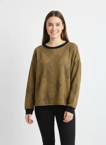 Blusa Forever 21 Preta e Amarela Tamanho M