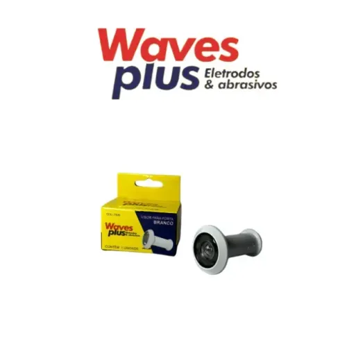 Olho Mágico / Visor para porta / Porta e Portão/ Waves Plus/ Cromado/ Latão