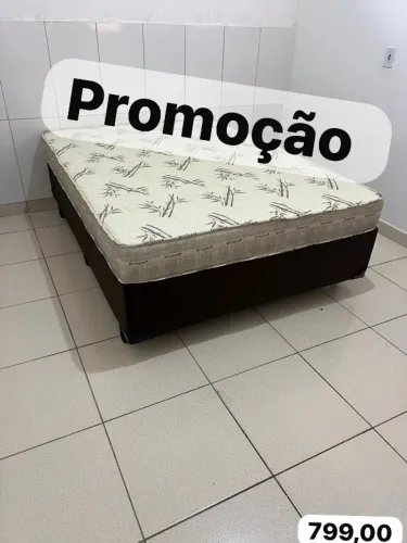 Cama box colchão novo 