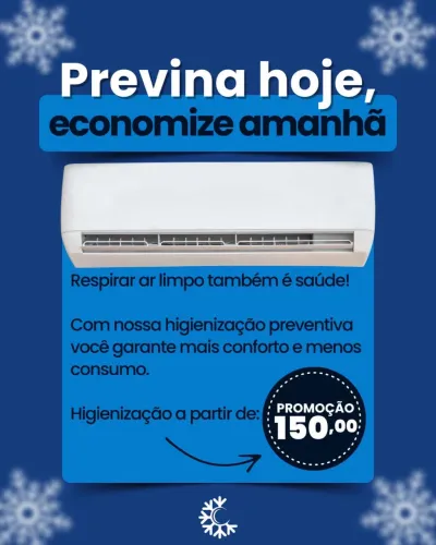 Higienização de ar condicionado 