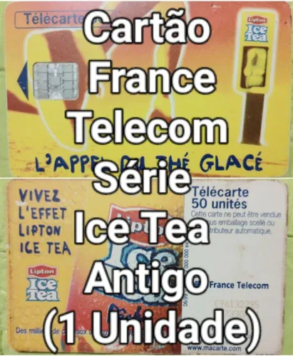 Cartão France Telecom Lipton Ice Tea Antigo