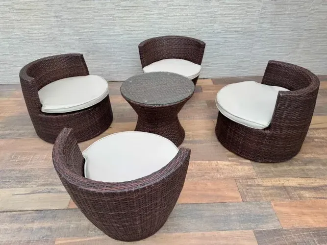 Conjunto de cadeiras exterior jardim piscina