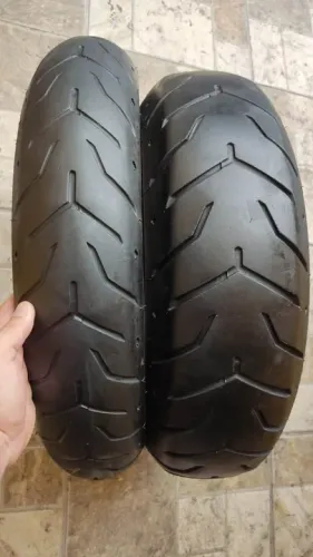 Par pneu Dunlop D407 e D408 180/65-16 e 130/70-18
