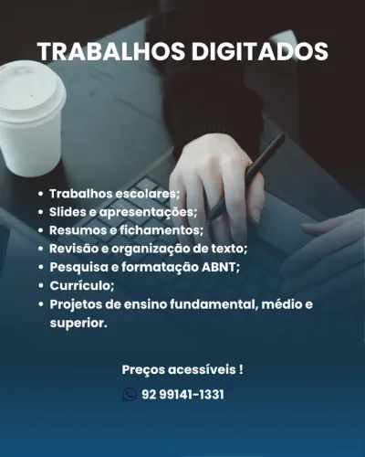  Precisa de ajuda com trabalhos escolares?