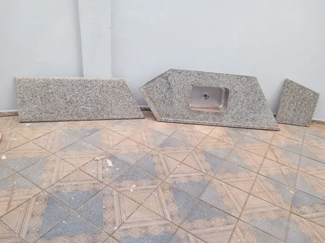 Pia de canto para area de churrasqueira