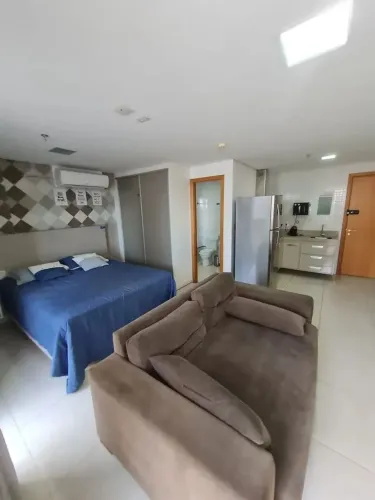 Flat com 41 metros, Jardim Goiás, Mobiliado.