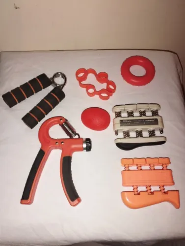 Kit Handgrip Mão Ajustável  Fisioterapia Academia 