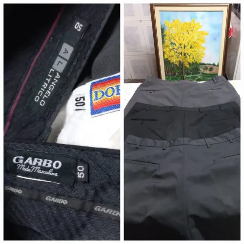 Calça social masculina tamanho 50. Kit com 3 peças
