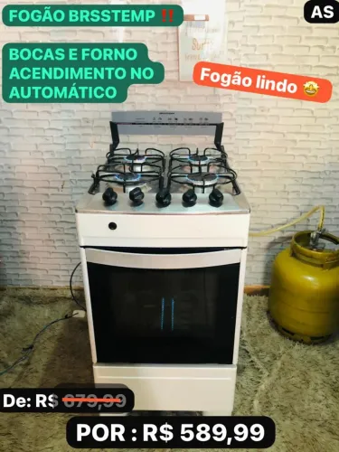 Fogão Brastemp 4 bocas automático