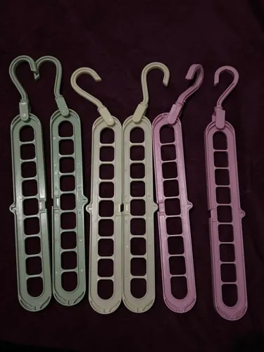 Kit 6 Cabides Mágicos Organizadores de Roupas