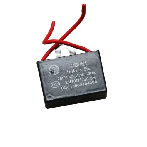 CBB61 preto 1.5uF+2.5uF 2 fios capacitor C.A. 250V 50/60Hz para ventilador 