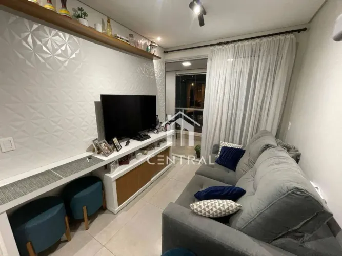 Studio para venda - Condomínio Helbor Patteo Bosque Maia - 39m² - 1 Vaga - Varanda - Maced