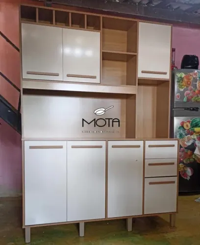 Armário de Cozinha 7 Portas Off white
