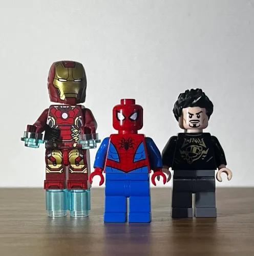 Lego Marvel Original - Homem aranha, Homem de Ferro e Tony Stark