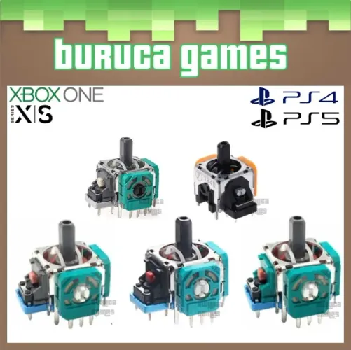 Botão Analógico 3D original para reparo do controle de Xbox One, XBOX Series, PS4 e PS5