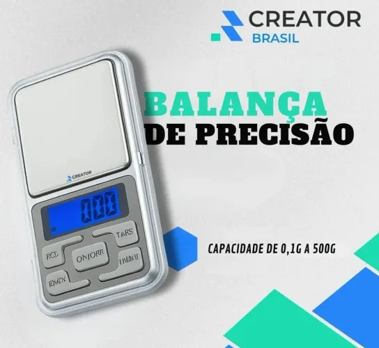 Mini balança de precisão de 0,1 a 500 gramas