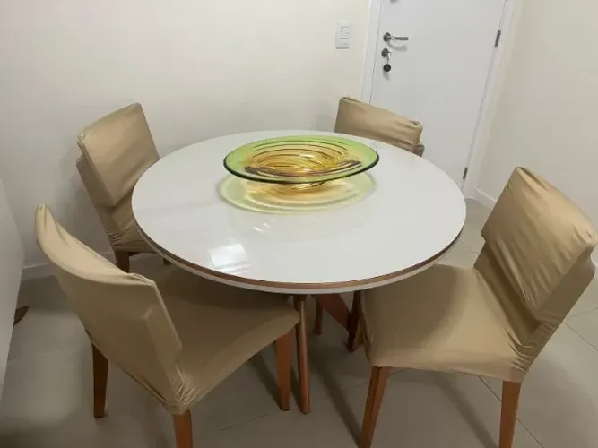 Centro de Mesa em Murano Amba com 52cm de comprimento e 38cm de largura.