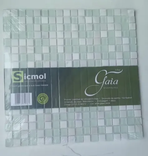 20 Placas de Pastilhas de Vidro
