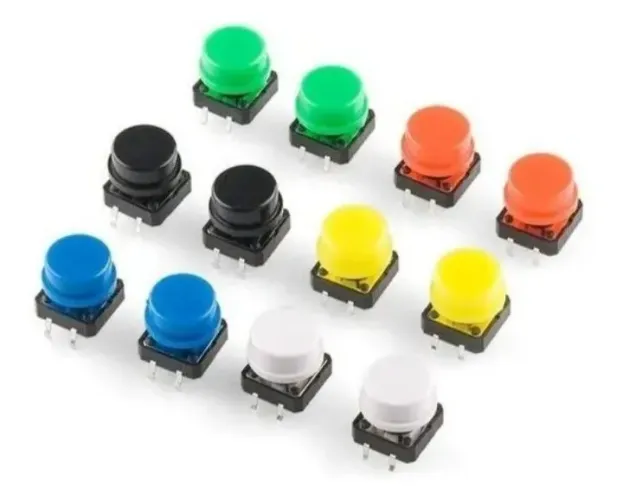 Capas para Push Button Coloridas - Kit