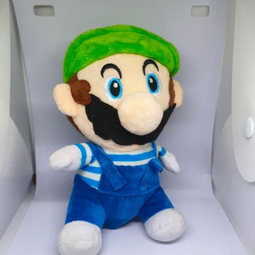 Pelúcia Luigi Super Mario Bros 20cm Boneco de Pelúcia