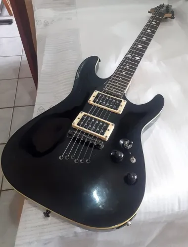* Guitarra Schecter C-1 Diamond Series Duncan Designed c/ Split Blindada - ESTUDA TROCA